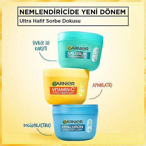 Garnier C Vitamini Fresh & Bright Aydınlatıcı Sorbe Yüz Kremi 85 ml - 5