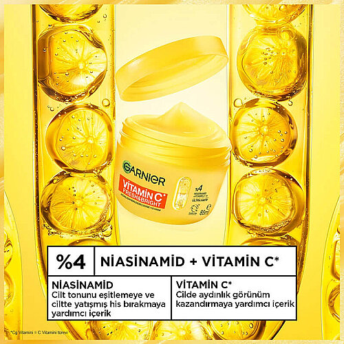 Garnier C Vitamini Fresh & Bright Aydınlatıcı Sorbe Yüz Kremi 85 ml - 3