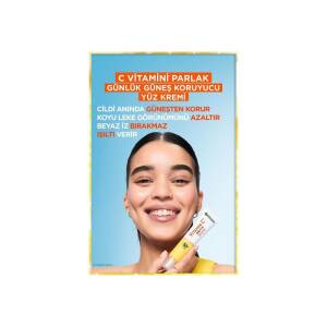 Garnier C Vitamini Parlak Günlük Güneş Koruyucu Fluid Yüz Kremi Glow SPF50+ 40 ml - 3
