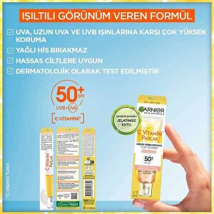 Garnier C Vitamini Parlak Günlük Güneş Koruyucu Yüz Kremi SPF50+ 40 ml - 5