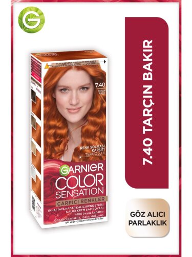Garnier Çarpıcı Renkler Saç Boyası - 7.40 Tarçın Bakırı - 1