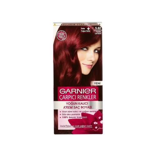 Garnier Color Natural Çarpıcı Renkler Boya - 5.62 Parlak Lal Kızılı - 1