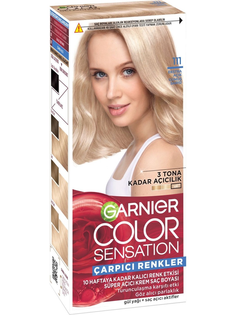 Garnier Çarpıcı Renkler Saç Boyası 111 Ekstra Açık Gümüş Sarısı 