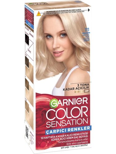 Garnier Çarpıcı Renkler Saç Boyası 111 Ekstra Açık Gümüş Sarısı - 1