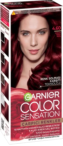 Garnier Çarpıcı Renkler Saç Boyası 4.60 Yoğun Koyu Kızıl - 1