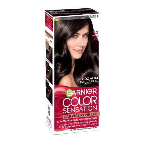 Garnier Çarpıcı Renkler Saç Boyası 3.0 Çarpıcı Koyu Kahve - 1