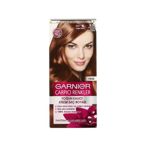 Garnier Color Naturel Çarpıcı Renkler Boya 6.35 Çarpici Altin Kahve - 1