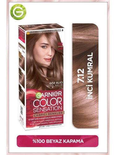 Garnier Çarpıcı Renkler Boya 7.12 İnci Kumral Saç Boyası - 1
