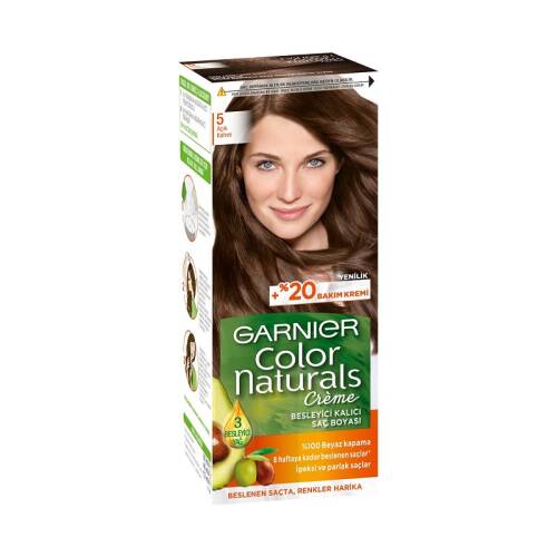 Garnier Colour Natural Boya - 5 Açık Kahve - 1