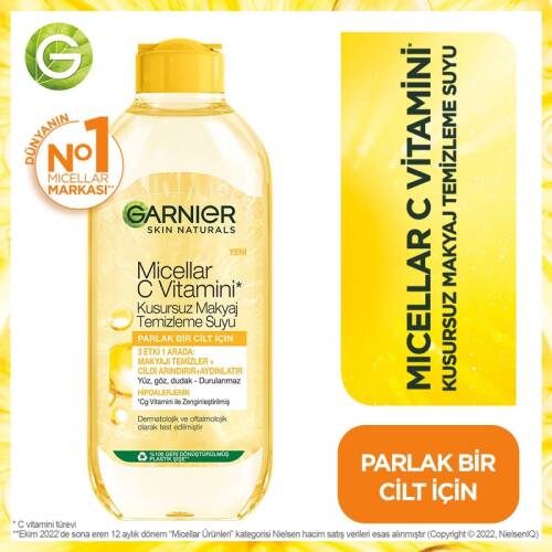 Garnier Micellar C Vitamini Kusursuz Makyaj Temizleme Suyu 400 ml - 1