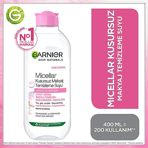 Garnier Micellar Kusursuz Makyaj Temizleme Suyu 400 ml - 1