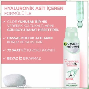Garnier Mineral Hyaluronik Bakım Sprey Deodorant 150 ml - 2