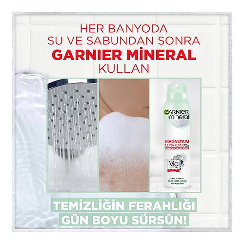 Garnier Mineral Magnezyum Ultra Kuru Sprey Deodorant 150 ml - 5