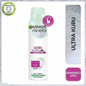 Garnier Mineral Ultra Kuru Arındırıcı Etki Sprey Deodorant 150 ml - 1