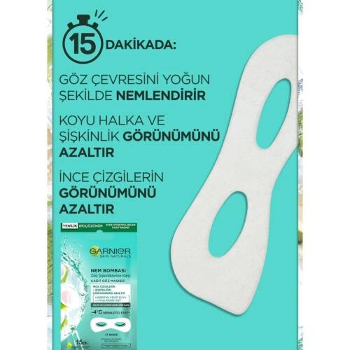 Garnier Nem Bombası Göz Şişkinliğine Karşı Kağıt Göz Maskesi - 2