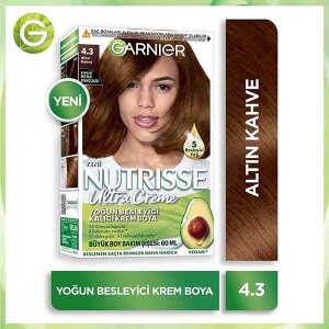 Garnier Nutrisse Yoğun Besleyici Kalıcı Krem Saç Boyası - Altın Kahverengi 4,3 - 1