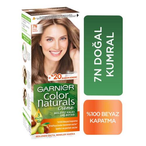 Garnier Nutrisse Yoğun Besleyici Kalıcı Krem Saç Boyası - Doğal Kumral 7N - 1