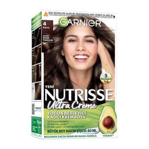 Garnier Nutrisse Yoğun Besleyici Kalıcı Krem Saç Boyası - Kahverengi 4,0 - 2