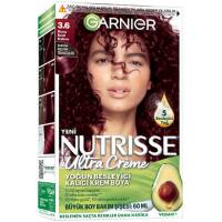 Garnier Nutrisse Yoğun Besleyici Kalıcı Krem Saç Boyası - Koyu Kızıl Kahverengi 3,6