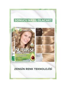 Garnier Nutrisse Yoğun Besleyici Kalıcı Krem Saç Boyası - Koyu Sarı 8,0 - 2