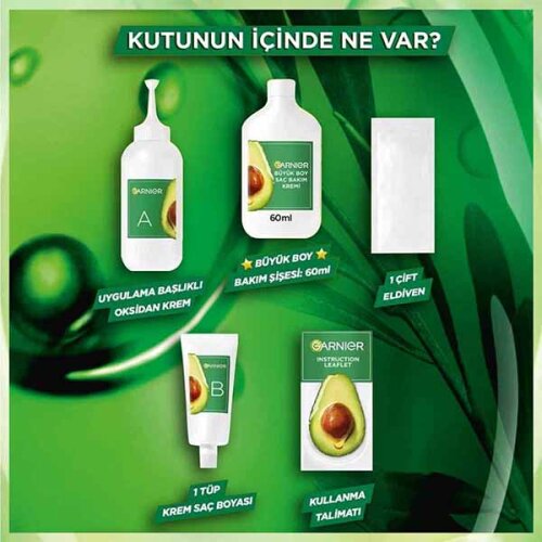 Garnier Nutrisse Yoğun Besleyici Kalıcı Krem Saç Boyası - Koyu Sarı 8,0 - 5