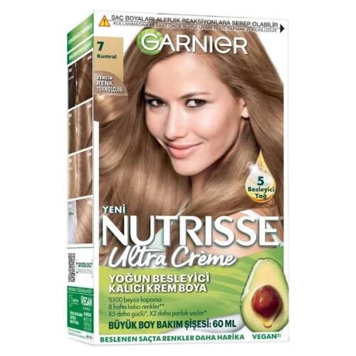 Garnier Nutrisse Yoğun Besleyici Kalıcı Krem Saç Boyası - Kumral 7,0 - 1