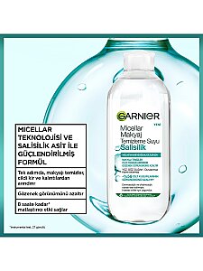 Garnier Salisilik Micellar Makyaj Temizleme Suyu 400 ml - 2