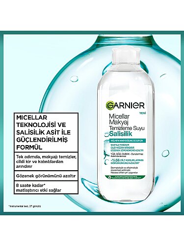 Garnier Salisilik Micellar Makyaj Temizleme Suyu 400 ml - 2