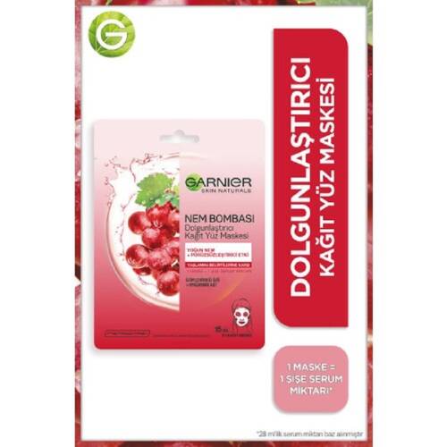 Garnier Skin Natural Kırmızı Üzüm Çekirdekli Maske 28 gr - 1