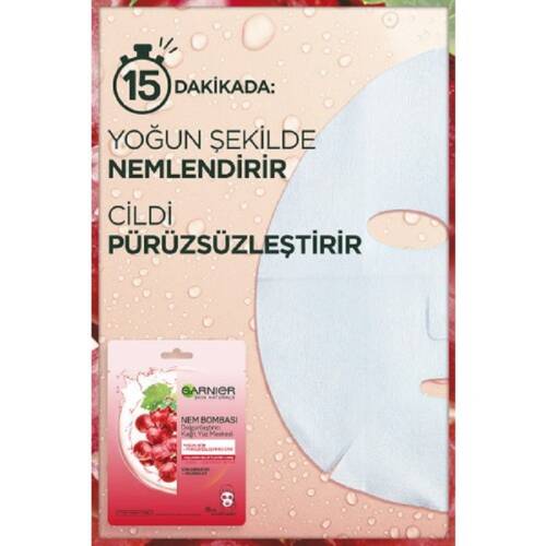 Garnier Skin Natural Kırmızı Üzüm Çekirdekli Maske 28 gr - 2