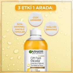 Garnier Skin Naturals Makyaj Temizleme Suyu Çift Fazlı 400 ml - 3