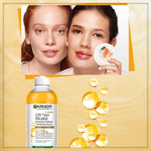 Garnier Skin Naturals Makyaj Temizleme Suyu Çift Fazlı 400 ml - 4