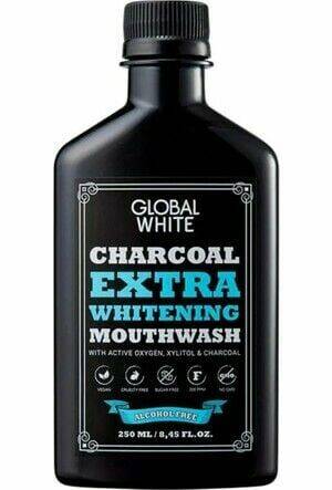 Global White Charcoal Extra White Mouthwash 250 ml - 1