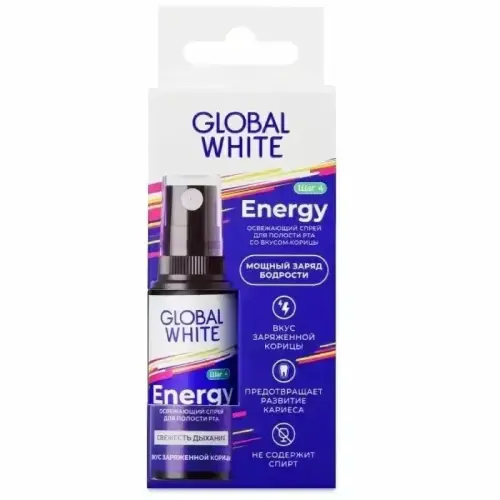 Global White Oral Sprey Fresh Energy 15 ml - 1