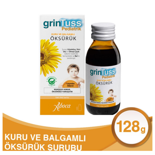 Grintuss Pediatrik Öksürük Şurubu Kids 128 gr - 1