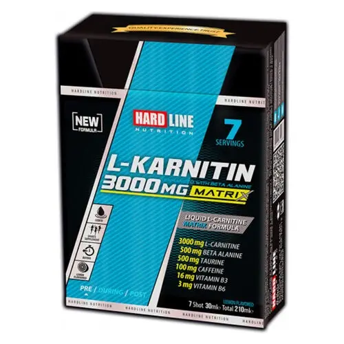 Hardline Nutrition L-Karnitin Matrix 3000 mg 7 Adet Shot - 1