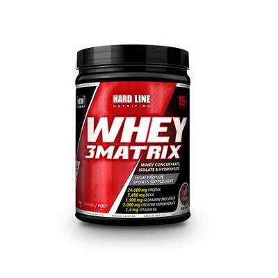 Hardline Whey 3 Matrix Çilekli 454 gr - 1