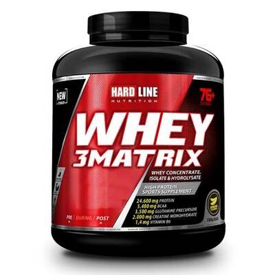 Hardline Whey 3Matrix Muz 2300 gr - 1