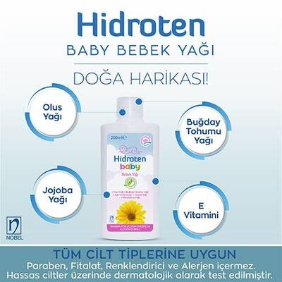 Hidroten Baby Bebek Yağı 200 ml - 2