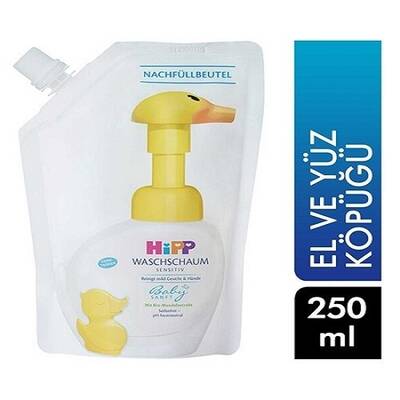 Hipp Babysanft Bebek El ve Yüz Yıkama Köpüğü Yedek Poşet 250 ml - 1