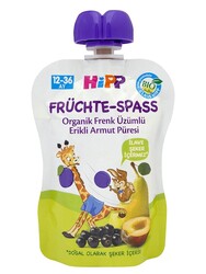 Hipp Organik Frenk Üzümlü Erikli Armut Püresi 90 gr