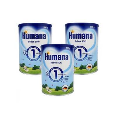 Humana 1 Bebek Sütü 3'lü 800 gr - 1