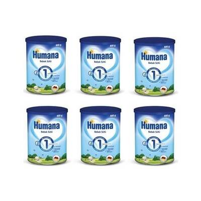 Humana 1 Bebek Sütü 800 gr 6 Adet - 1