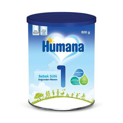 Humana 1 Bebek Sütü 800 gr Metal Kutu - 1