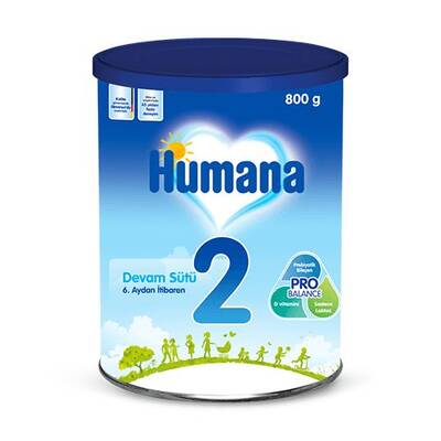 Humana 2 Devam Sütü 800 gr Metal Kutu - 1