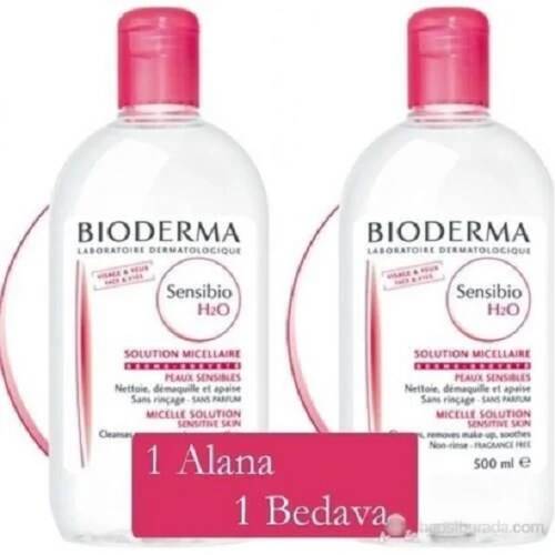 Bioderma Sensibio H2O 500 ml Bir Alana Bir Bedava - 1