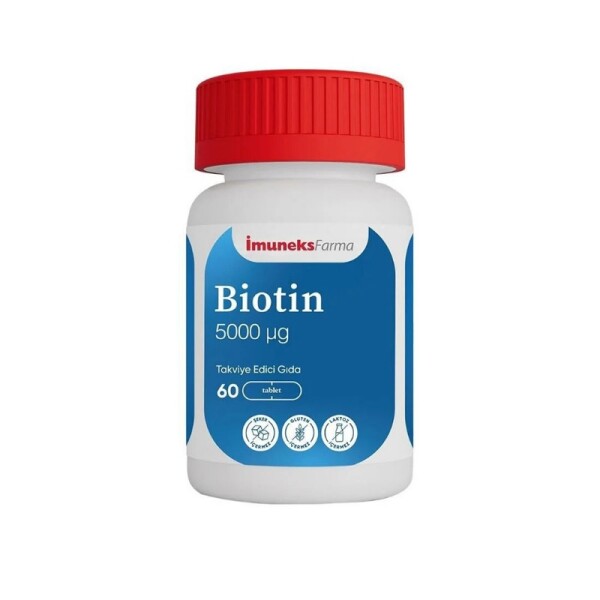 İmuneks Farma Biotin 5000 mcg 60 Tablet - 1