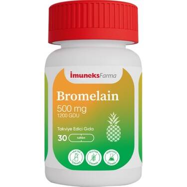 İmuneks Farma Bromelain 500 mg 30 Kapsül - 1