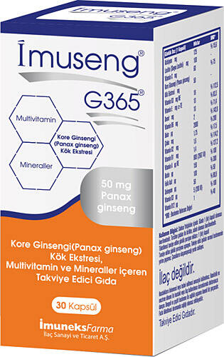 İmuneks İmuseng G365 30 Kapsül - 1