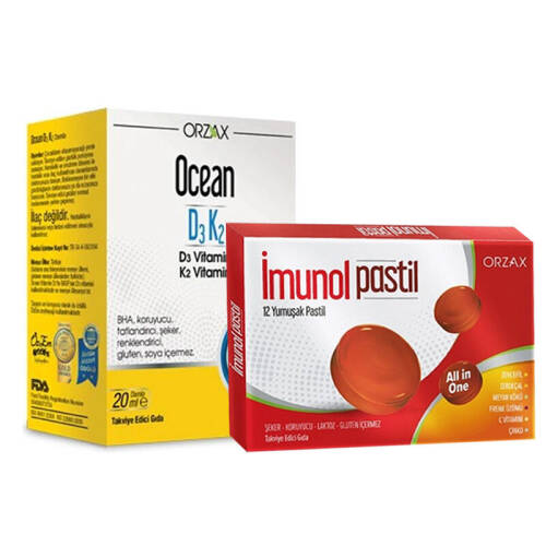 İmunol Pastil 12'li + Ocean D3K2 Kofre - 1